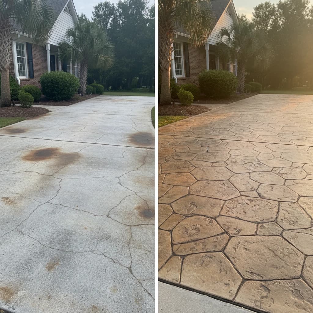 Driveways before/after 1