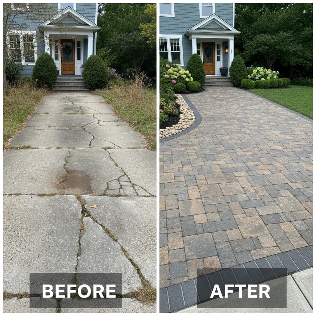 Walkways before/after 1