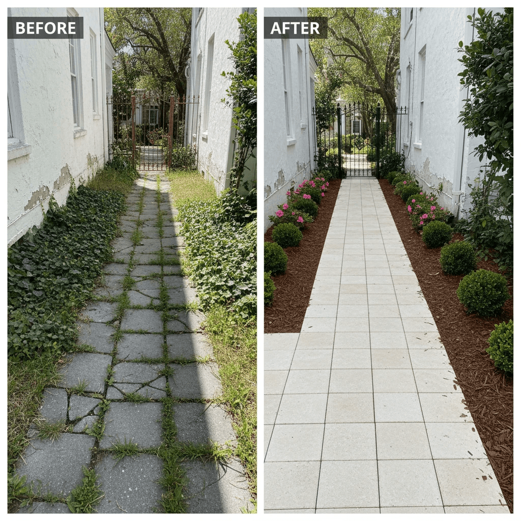 Walkways before/after 3